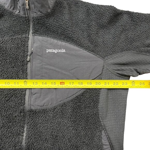 Vintage Patagonia Black Mens Regulator R Polartec Fleece Jacket Mesh Hiking L - Picture 9 of 16